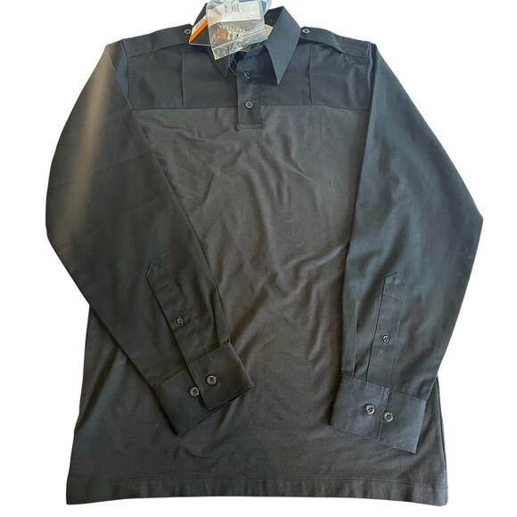 5.11 Tactical RAPID PDU LONG SLEEVE SHIRT Black Medium Carrier Police Military - Picture 1 of 12
